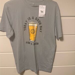 Life is Good Men's Gray T-Shirt. S